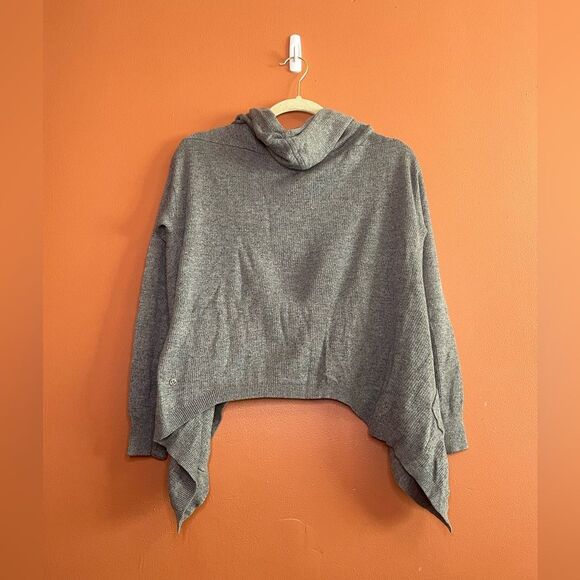 Lululemon Athletica Cabin Yogi Wrap in Heathered Medium Grey Womens Size M - Picture 7 of 8